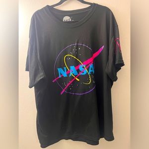 Men’s 3X black and neon colored, NASA T-shirt
